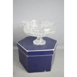 A Stuart crystal pedestal bowl, Coronet pattern 30764/213, 9ins diameter.