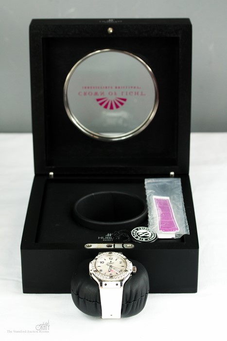 A Hublot Crown of Light ladies limited edition diamond wristwatch, serial number 866500, no 2/180, - Image 6 of 6