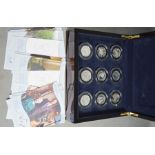 A Diamond Wedding Anniversary 14 coin silver proof part collection 1947-2007, with certificate.