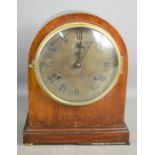A 19th century mahogany mantle clock. A/F
