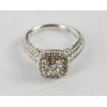 A Vera Wang 18ct gold and diamond ring, from the LOVE collection, set with a central 1.45ct