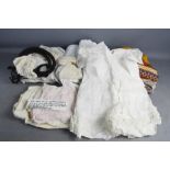 A quantity of Victorian and Edwardian baby clothes, some lace examples, night dress, an arabic
