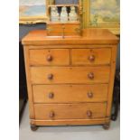 A Victorian mahogany chest of drawers. 116cm x 96 x 44
