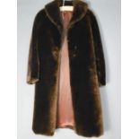 A vintage lambskin coat.