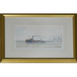 M.G. Pearson, depicting boat on calm seas, limited edition print 1/92 together with an unsigned