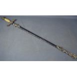A 19th century Masons sword, Frank Sykes, son of General Sykes of Gettisburg.