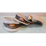 A selection of RAF WAAF Officer caps.
