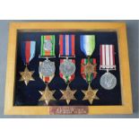A group of medals; Royal Navy to AE Dunkin 154045, in presentation box.