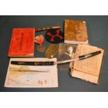 WWII Japanese military items including medal, books and other items.