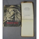 Front Line 1940-41 book and a military services message book.