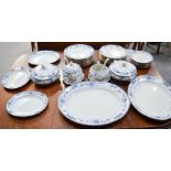 A quantity of Burleigh ware, part dinner service in the Rhodian pattern, including two tureens,