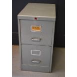 A mid century filing cabinet 73 by 39 by 63cm.