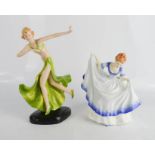 Two Royal Doulton figurines.