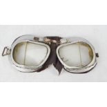 A pair of WWII period flying goggles.