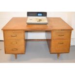 A mid century office desk.