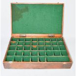 A wooden collectors box. A/F