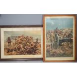 Richard Caton Woodville, Boer War prints: The Last Shot at Colenso and All That was Left of Them.