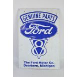 A genuine parts Ford metal advertising sign.