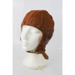 A vintage D. Lewis Ltd leather flying helmet.