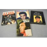 A group of Elvis books, The Illustrated Elvis, Grosset & Dunlop 1975, Elvis by Ed Kirkland 1988. (