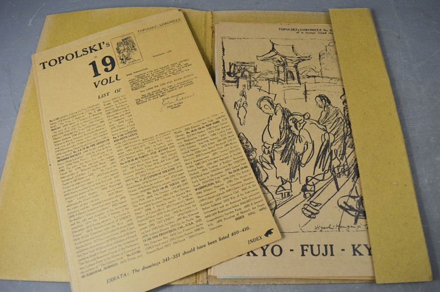 Felix Topolski's Chronicles, 1953 and 1953, folio of works and writings. - Image 2 of 2