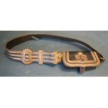 A Victorian Officers cross belt and pouch.