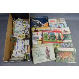 A quantity of cigarette cards, some in albums and some loose, including History of the Motor Car,