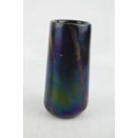A 1970s vintage art glass iridescent vase.