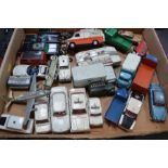 A selection of Diecast toys, to include a Dinky transit van, Corgi examples.