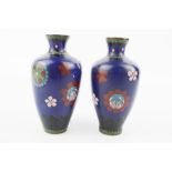 Two 19th century cloisonne vases.