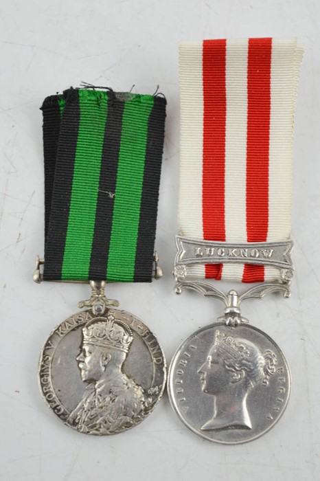 Two medals - An India General Service medal to Pte H Johnstone - 21382 Highland light infantry and a