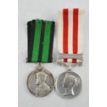 Two medals - An India General Service medal to Pte H Johnstone - 21382 Highland light infantry and a