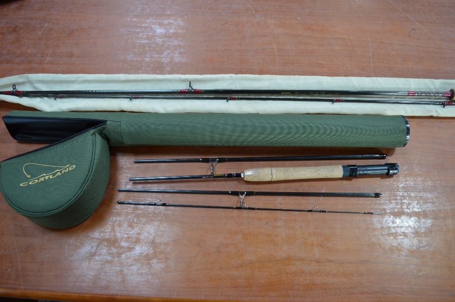 Two fly fishing rods, to include Shakespeare Flymaster and Courtland.
