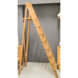 An antique ladder.