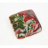 A vintage BOHO enamelled abstract design pendant.