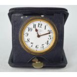 Asprey of London vintage travel clock, in case.