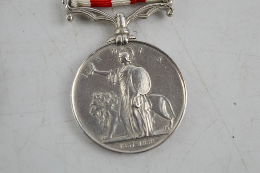 Two medals - An India General Service medal to Pte H Johnstone - 21382 Highland light infantry and a - Image 5 of 8