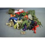 A quantity of Action Men clothes.