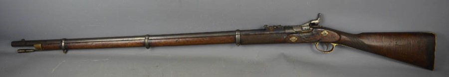 An Snider- Enfield three band breech-loading rifle,and ramrod. 1872