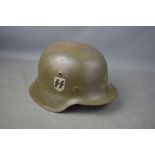 A German SS M40 helmet marked KO56