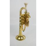 A Henri Selmer Pie BF Picollo Trumpet no 48382, Paris, with Parker of London mouthpiece.