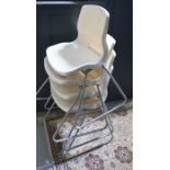 Set of four Ikea Snille chairs