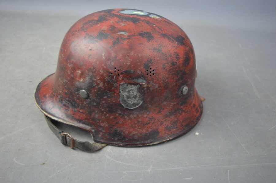 A German Nazi fire brigade helmet - Image 2 of 3