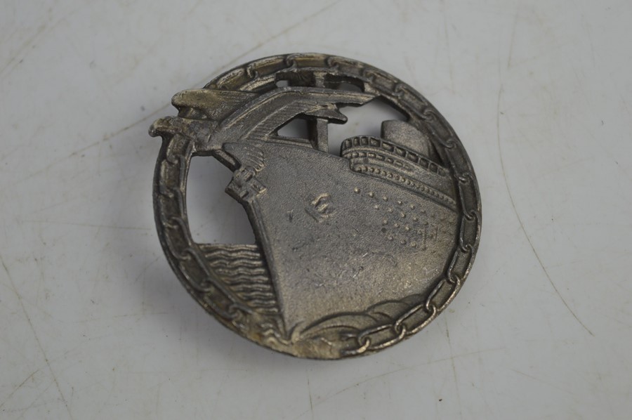 A WW2 German blockade runner badge by Fec. Otto Placzek