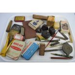 A group of collectables to include vintage pens, propelling pencils, and pencils in Lakeland box,