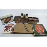 A group of collectables to include Mascot powder compact, Hygex brush, a group of vintage purses and