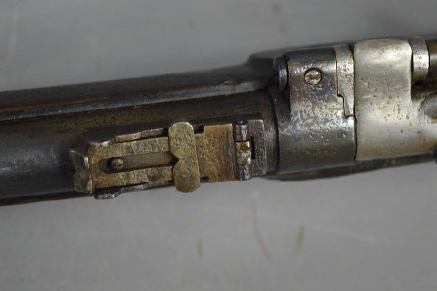 An Snider- Enfield three band breech-loading rifle,and ramrod. 1872 - Image 7 of 8