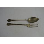 A WW2 German Africa corps spoon & fork