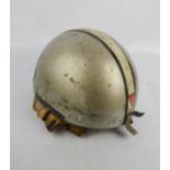 A vintage helmet.