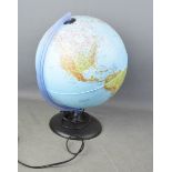A modern globe lamp.